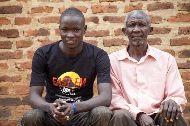 allan et son père en ouganda